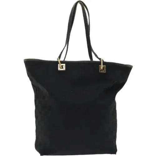 Pre-owned Tote Bags, female, , Size: ONE SIZE Pre-owned Canvas gucci-bags - Gucci Vintage - Modalova