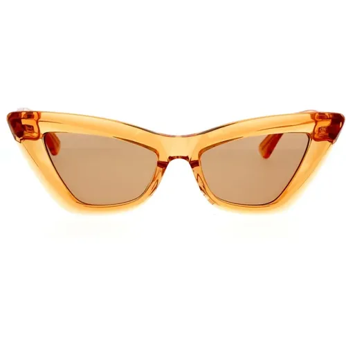 Cat-Eye Sunglasses Bv1101S 011 , female, Sizes: 53 MM - Bottega Veneta - Modalova