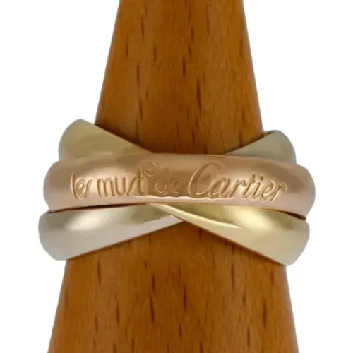 Pre-owned Jewellery, female, , Size: ONE SIZE Pre-owned Gold rings - Cartier Vintage - Modalova