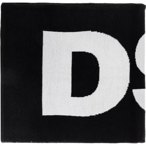 Winter Scarves, male, , Size: ONE SIZE Scarf with logo - Dsquared2 - Modalova