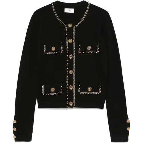 Sweatshirt Aw24 Stylish Cozy , female, Sizes: L, XL, S, M - Elisabetta Franchi - Modalova