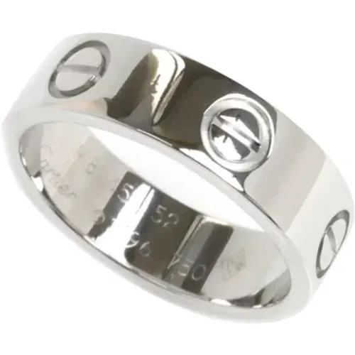 Pre-owned Jewellery, unisex, , Size: ONE SIZE Pre-owned White Gold rings - Cartier Vintage - Modalova