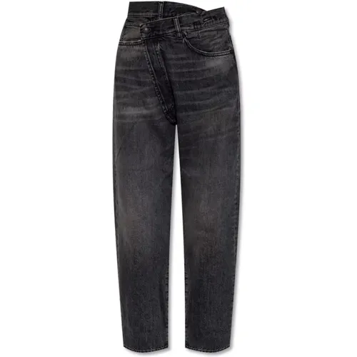 Jeans mit dekorativem Befestigungselement , Damen, Größe: W27 - R13 - Modalova