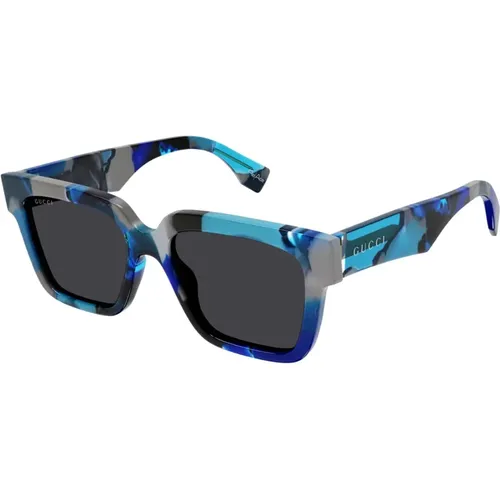 Blue Sunglasses for Women , female, Sizes: 54 MM - Gucci - Modalova
