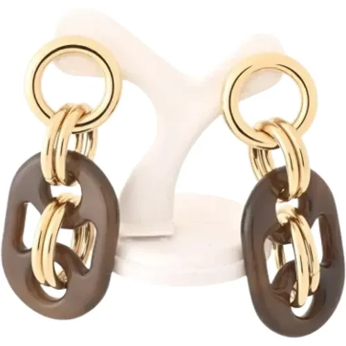 Pre-owned Jewellery, female, , Size: ONE SIZE Pre-owned Metal earrings - Hermès Vintage - Modalova