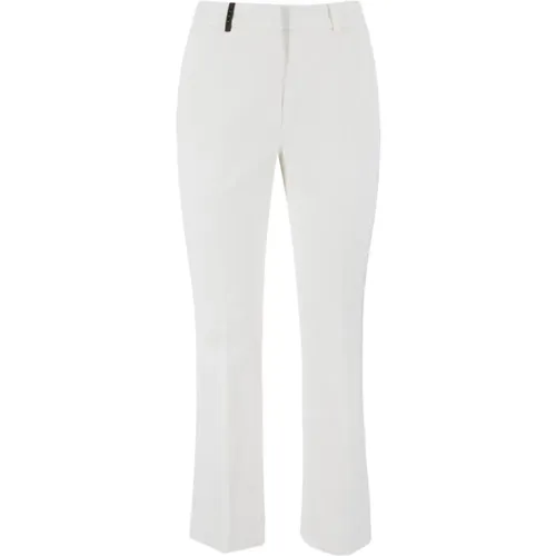 Cotton Trousers with Timeless Style , female, Sizes: XS, S, M, L - PESERICO - Modalova