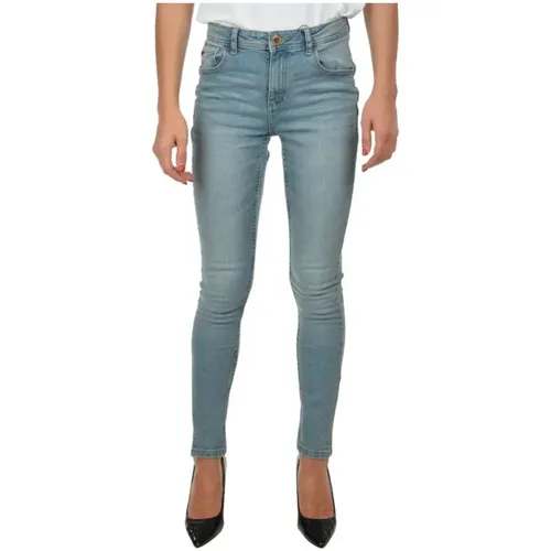 Hellblaue Skinny Jeans , Damen, Größe: W30 - YES ZEE - Modalova