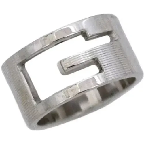 Pre-owned Silver rings , female, Sizes: ONE SIZE - Gucci Vintage - Modalova