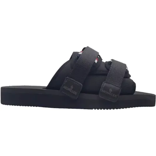 Sliders, male, , Size: 10 US Slide Sandals - Moncler - Modalova