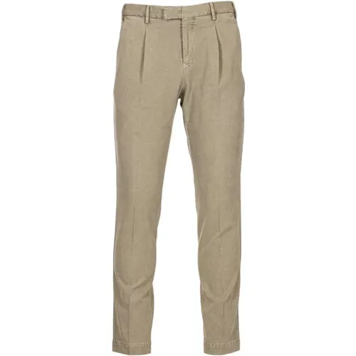 Tailored Wool Trousers with Pleats and Pockets , male, Sizes: XL - PT Torino - Modalova
