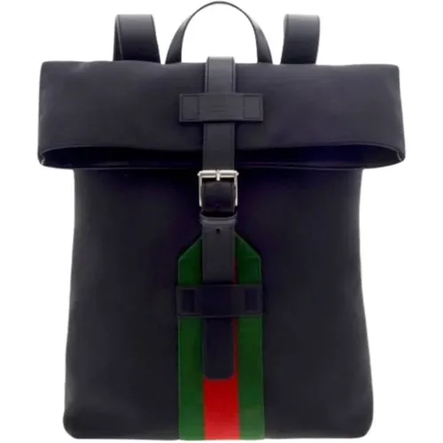 Backpacks, unisex, , Size: ONE SIZE Tribanda Backpack with Leather Straps - Gucci - Modalova