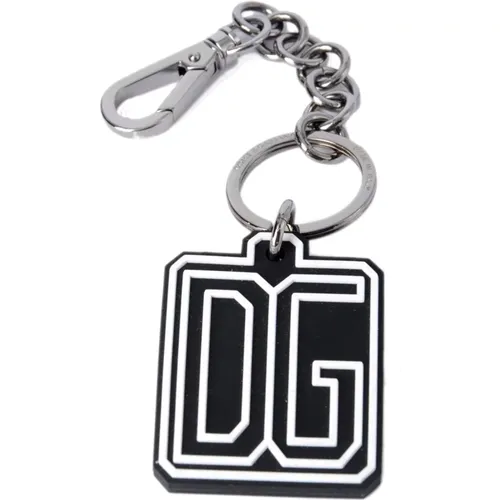 Keyrings, male, , Size: ONE SIZE Men Key Holder - Dolce & Gabbana - Modalova