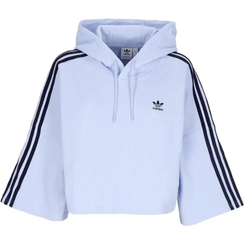 Dawn Cropped Hoodie Lightweight Sweatshirt , female, Sizes: M - Adidas - Modalova