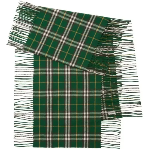 Winter Scarves, male, , Size: ONE SIZE Cashmere Ivy Scarf - Burberry - Modalova