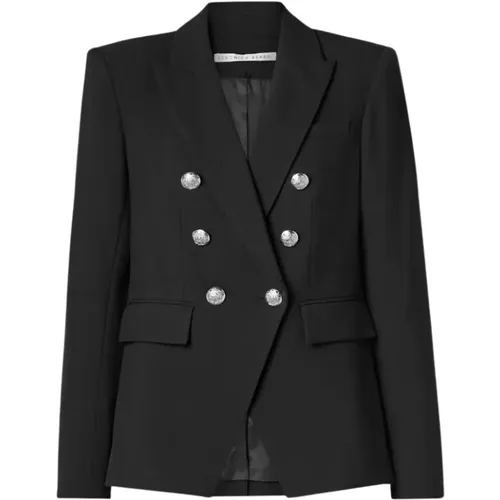 Blazers, female, , Size: XL Double Breasted Grain de Poudre Blazer - Veronica Beard - Modalova