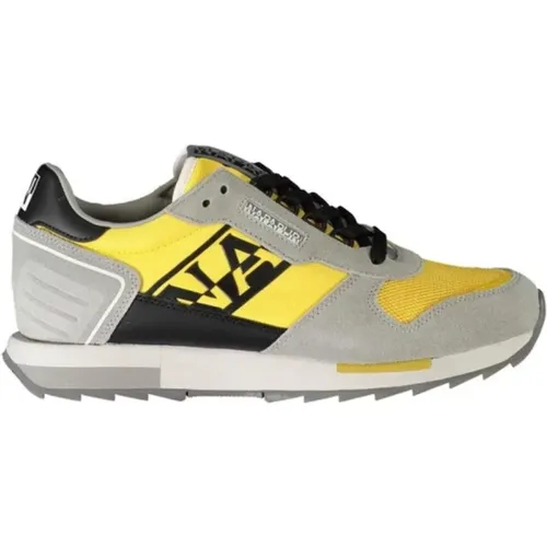 Sneakers, male, , Size: 8 US Sporty Gray Sneakers with Contrasting Details - Napapijri - Modalova