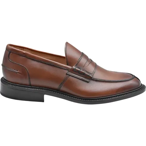 Loafers, male, , Size: 8 US Burnished Chestnut Loafers James Regular - Tricker's - Modalova