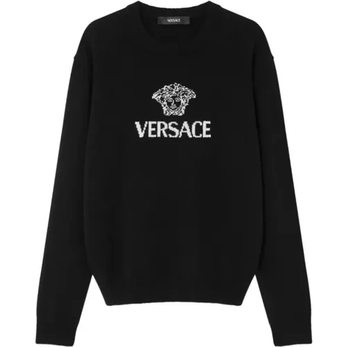 Cashmere Knitwear, male, , Size: L Cashmere Sweater - Versace - Modalova