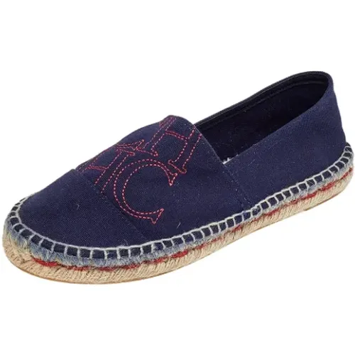 Pre-owned Flats, female, , Size: 7 US Pre-owned Canvas espadrilles - Carolina Herrera Pre-owned - Modalova