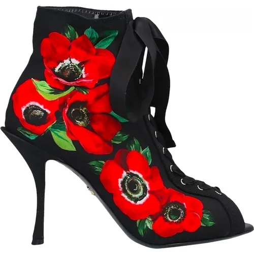 Bette Bedruckte Stiefel , Damen, Größe: 39 1/2 EU - Dolce & Gabbana - Modalova