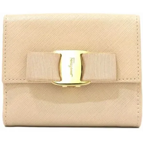 Pre-owned Wallets, female, , Size: ONE SIZE Pre-owned Leather wallets - Salvatore Ferragamo Pre-owned - Modalova