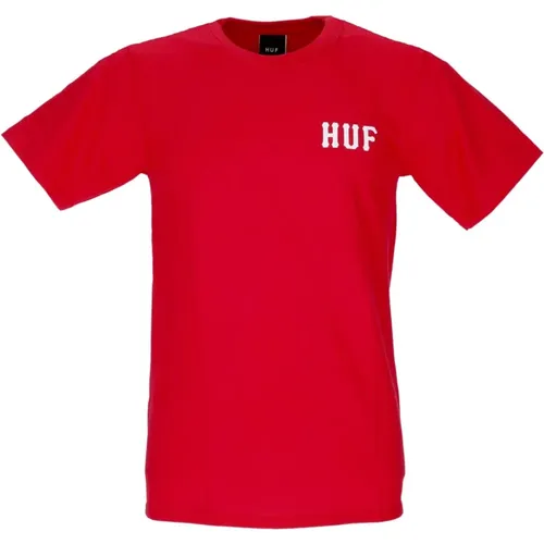 Klassisches Rotes Herren T-Shirt Kurzarm - HUF - Modalova