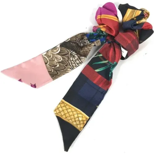 Pre-owned Accessories, female, , Size: ONE SIZE Pre-owned Silk hair-accessories - Salvatore Ferragamo Pre-owned - Modalova