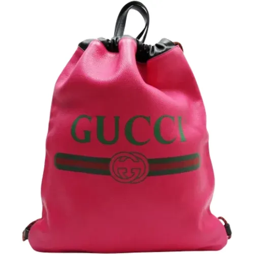 Pre-owned Backpacks, female, , Size: ONE SIZE Pre-owned Leather gucci-bags - Gucci Vintage - Modalova