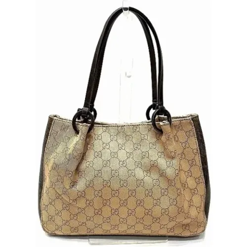 Pre-owned Tote Bags, female, , Size: ONE SIZE Pre-owned Canvas gucci-bags - Gucci Vintage - Modalova