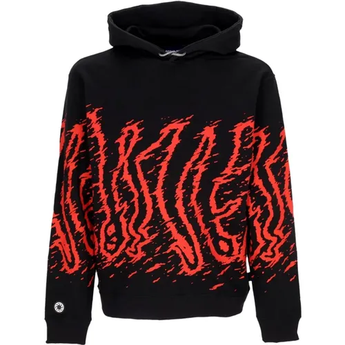 Hoodies, male, , Size: M /Red Lightweight Hooded Sweatshirt - Octopus - Modalova