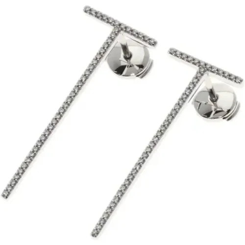 Pre-owned Jewellery, female, , Size: ONE SIZE Pre-owned Silver earrings - Tiffany & Co. Pre-owned - Modalova