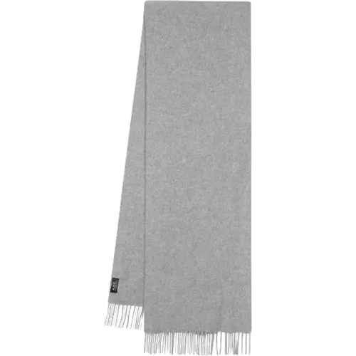 Winter Scarves, unisex, , Size: ONE SIZE Heather Grey Wool Scarf - A.p.c. - Modalova