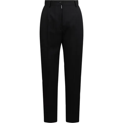 Virgin wool-blend trousers , female, Sizes: S, XS, M - Dolce & Gabbana - Modalova