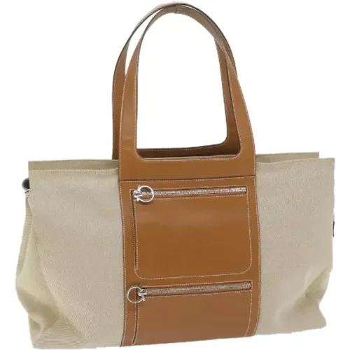 Pre-owned Cotton shoulder-bags , female, Sizes: ONE SIZE - Salvatore Ferragamo Pre-owned - Modalova