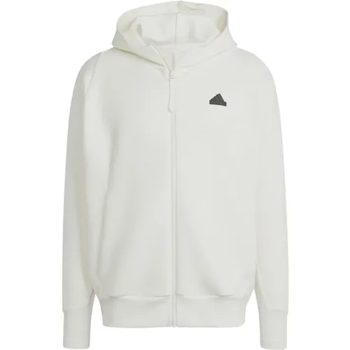 Full Zip ZNE Sweatshirt , male, Sizes: L - Adidas - Modalova