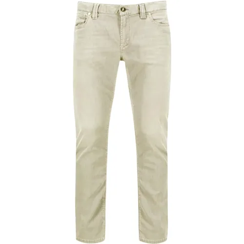 Grey Stylish , male, Sizes: W38 L34 - Alberto - Modalova