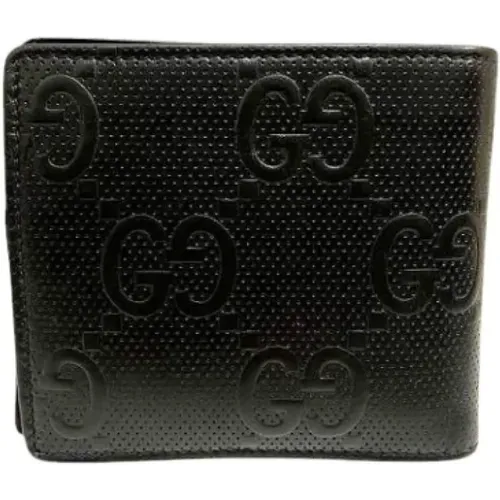 Pre-owned Wallets, male, , Size: ONE SIZE Pre-owned Leather wallets - Gucci Vintage - Modalova