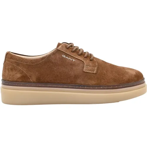 Lace-up Shoes Warm Khaki Low , male, Sizes: 10 UK, 9 UK, 8 UK, 11 UK, 6 UK, 7 UK - Gant - Modalova