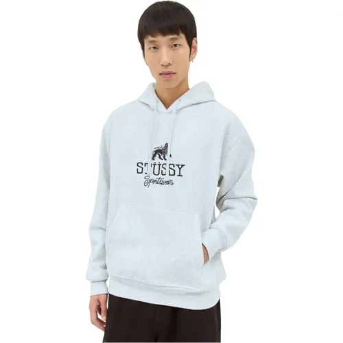 Baumwollfleece Kapuzenpullover , Herren, Größe: S - Stüssy - Modalova