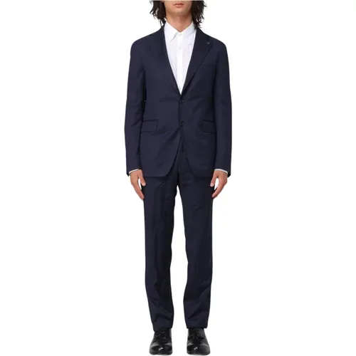 Single Breasted Suits, male, , Size: M Tailored Suit TwoPiece - Tagliatore - Modalova
