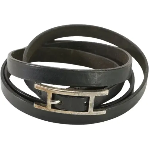 Pre-owned Jewellery, female, , Size: ONE SIZE Pre-owned Leather bracelets - Hermès Vintage - Modalova