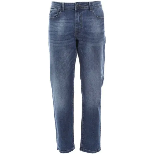 Komfort-Denim-Jeans mit mittlerer Waschung - YES ZEE - Modalova