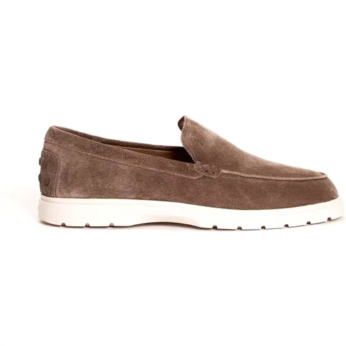 Loafers, male, , Size: 8 1/2 US Suede Moccasins for Men - TOD'S - Modalova