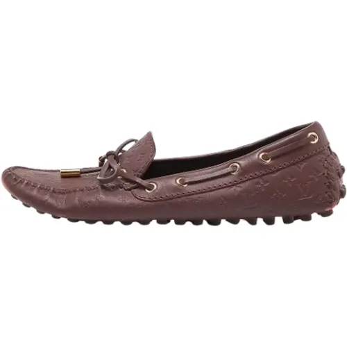 Pre-owned Flats, female, , Size: 7 US Pre-owned Leather flats - Louis Vuitton Vintage - Modalova