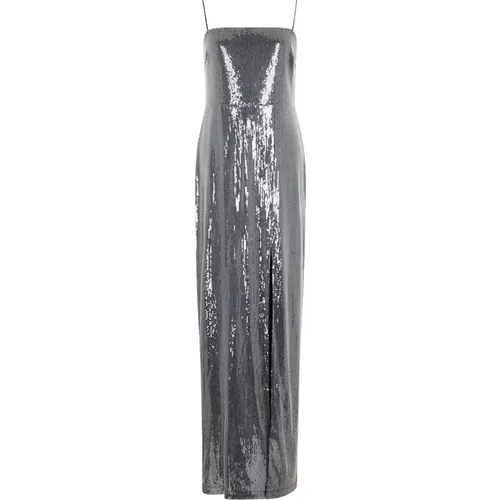 Sequin Black Slit Party Dress , female, Sizes: XS - Rotate Birger Christensen - Modalova