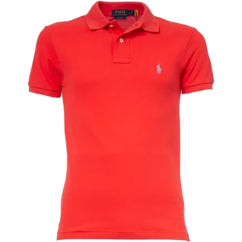 Slim-Fit Short Sleeve Polo Shirt , male, Sizes: S - Polo Ralph Lauren - Modalova