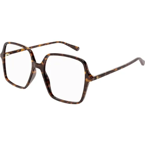 Glasses, female, , Size: 53 MM Oversized Square Frame - Gucci - Modalova