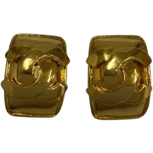 Pre-owned Jewellery, female, , Size: ONE SIZE Pre-owned Metal earrings - Chanel Vintage - Modalova