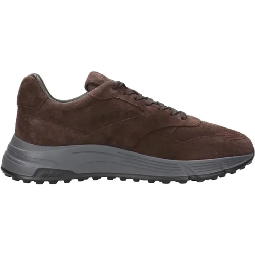 Braune Hyperlight Urban Sneakers , Herren, Größe: 40 1/2 EU - Hogan - Modalova