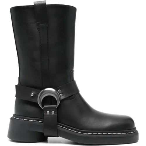 Leather Moon Boots , female, Sizes: 7 UK, 3 UK, 4 UK, 6 UK, 5 UK - Marine Serre - Modalova